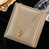 Gold Plated Stainless Steel Heart Jewelry Set
