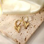 Gold Plated Stainless Steel Heart Jewelry Set