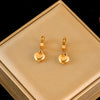 Gold Plated Stainless Steel Heart Jewelry Set